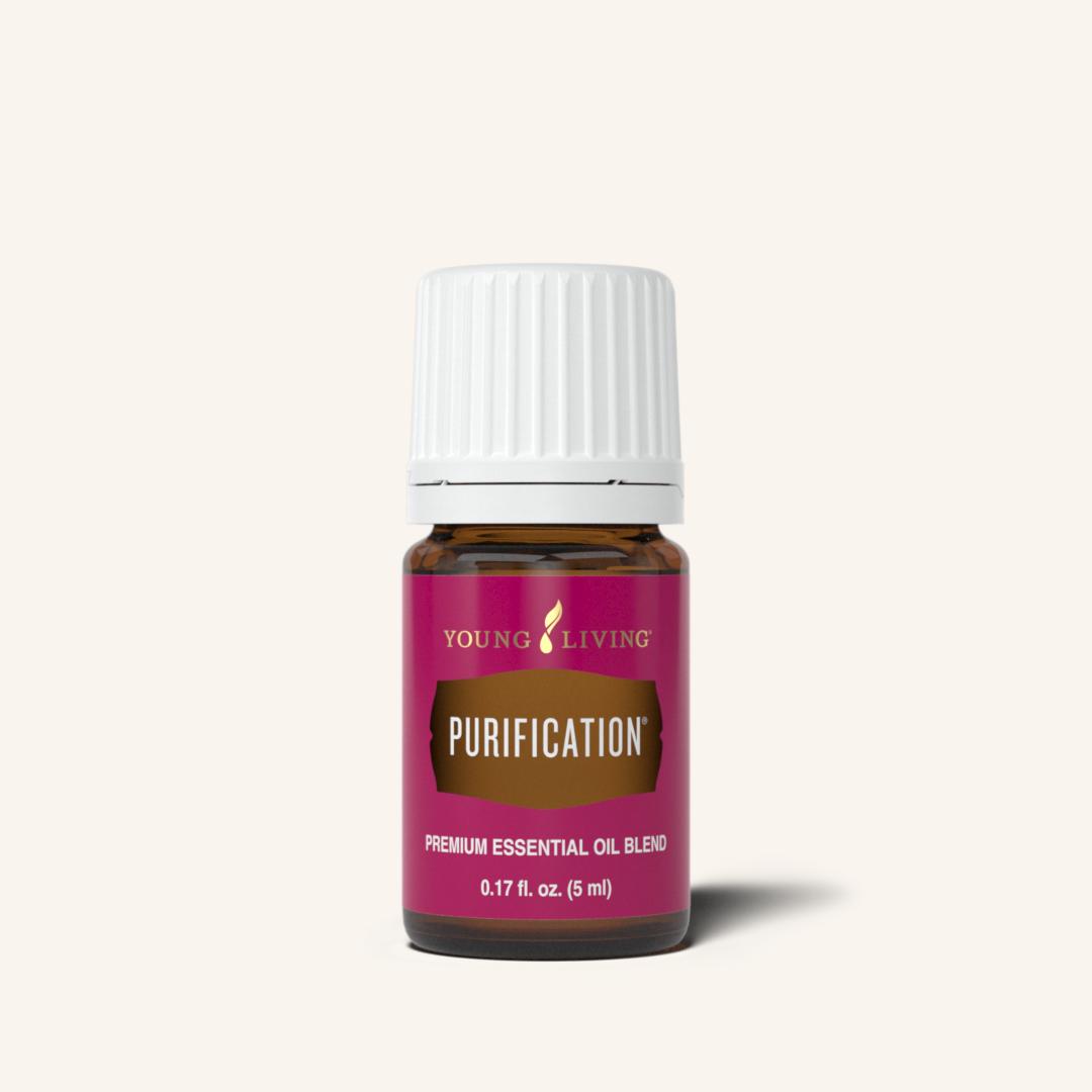 Young Living Purification® etherische olieblend met Citronella, Lemongrass, Tea Tree, Rosemary, Lavandin en Myrtle voor aromatherapie en dagelijks gebruik.