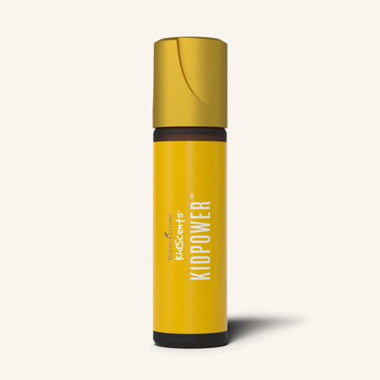 Young Living KidScents® KidPower™ Roll-On met voorverdunde etherische olieblend voor kinderen en een inspirerend, krachtgevend aroma.