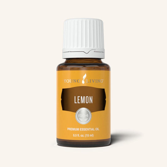 Young Living Lemon etherische olie, 100% pure essentiële olie van Citrus limon met een frisse, heldere en sprankelende citrusgeur.