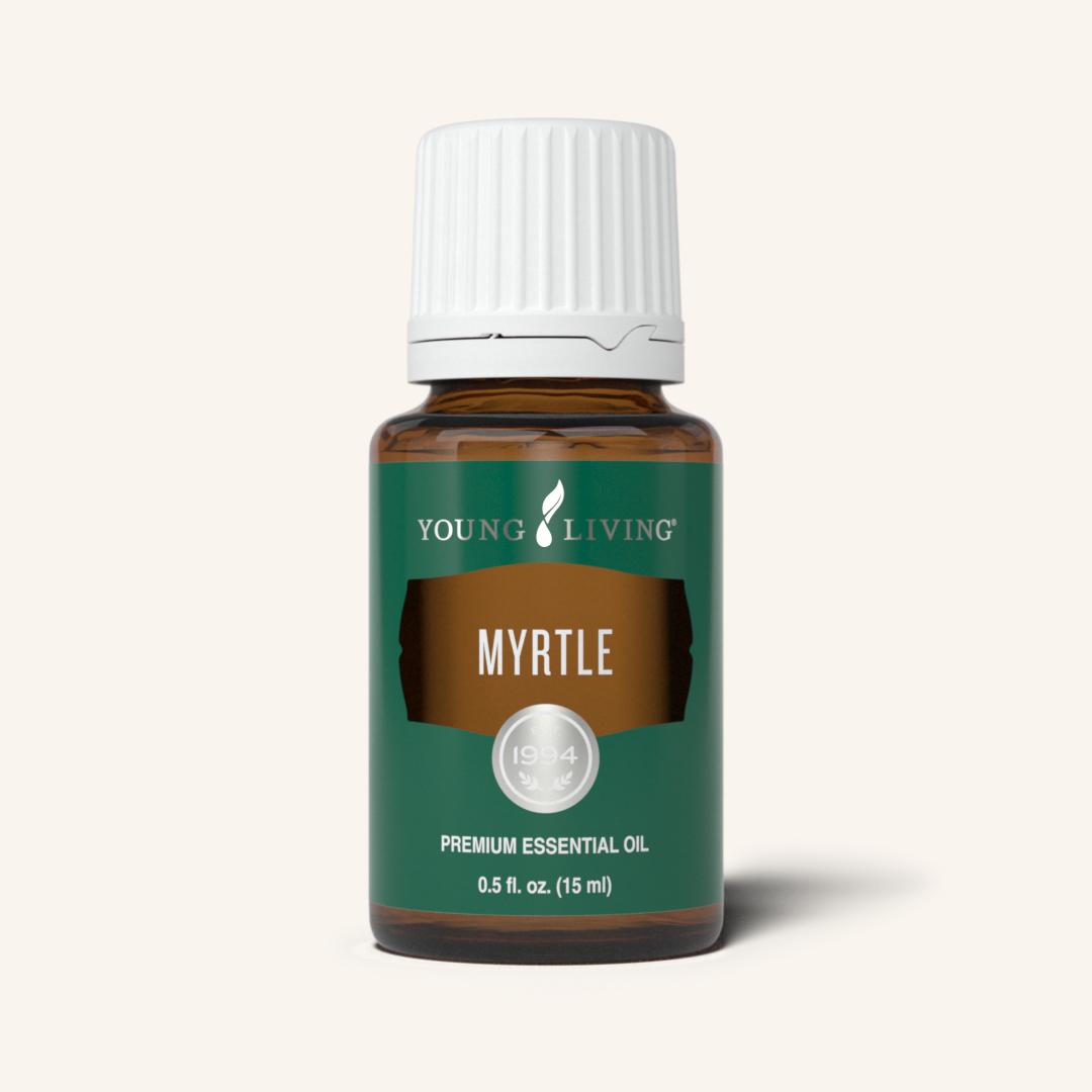 Young Living Myrtle etherische olie, 100% pure essentiële olie van Myrtus communis met een frisse, kruidige en licht kamferachtige geur.