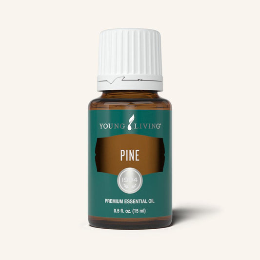 Young Living Pine etherische olie van Pinus sylvestris met een fris, houtachtig en harsachtig aroma voor aromatherapie.