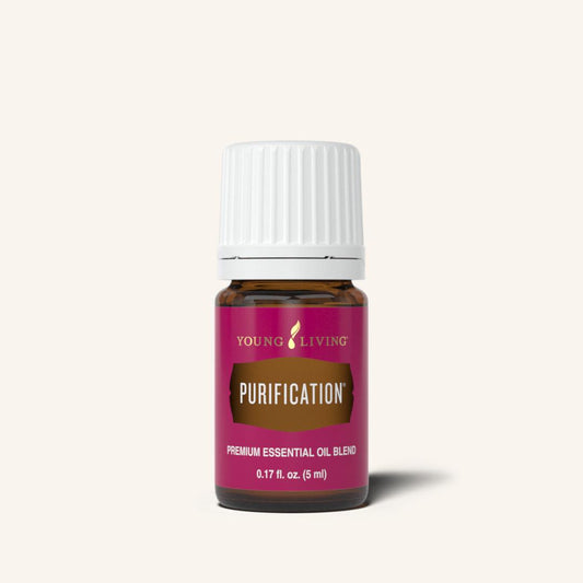 Young Living Purification® etherische olieblend met Citronella, Lemongrass, Tea Tree, Rosemary, Lavandin en Myrtle voor aromatherapie en dagelijks gebruik.