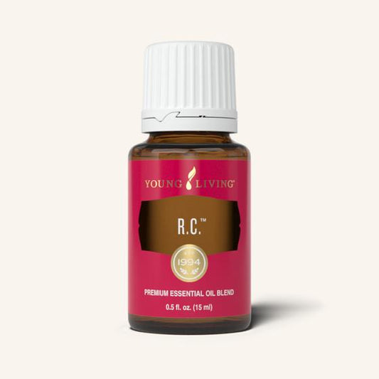 Young Living R.C.® etherische olieblend met Eucalyptus globulus, Eucalyptus radiata, Pepermunt, Grove den en Mirte voor aromatherapie en dagelijks gebruik.
