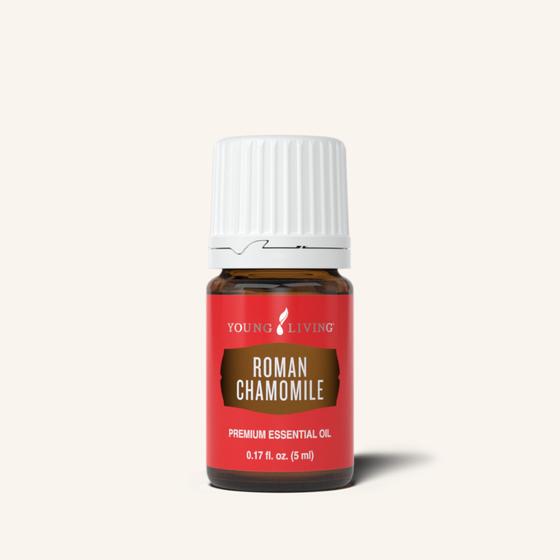 Young Living Roman Chamomile etherische olie van Chamaemelum nobile met een zacht, bloemig en zoet aroma voor aromatherapie.